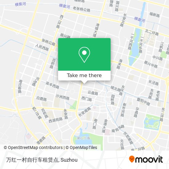 万红一村自行车租赁点 map