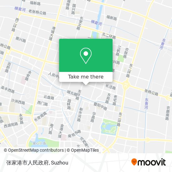 张家港市人民政府 map