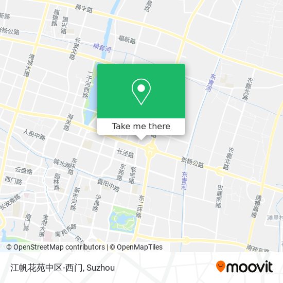 江帆花苑中区-西门 map
