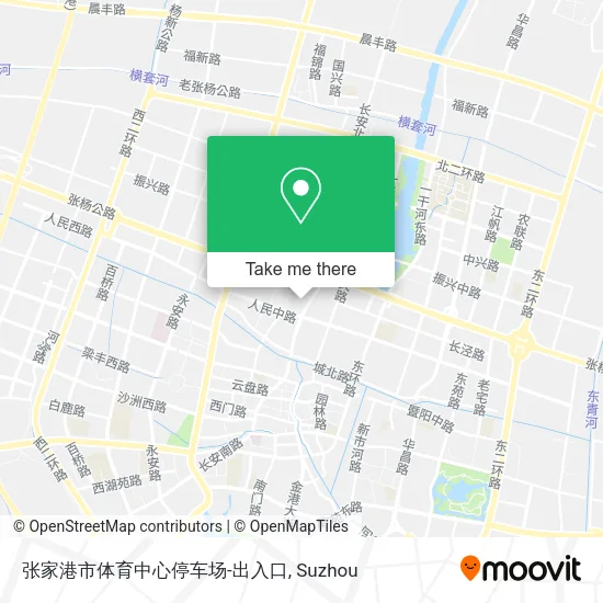 张家港市体育中心停车场-出入口 map
