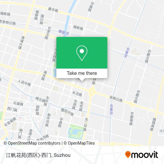 江帆花苑(西区)-西门 map