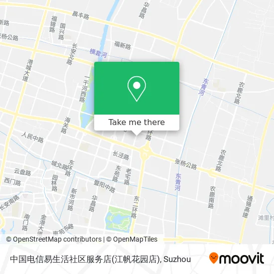 中国电信易生活社区服务店(江帆花园店) map