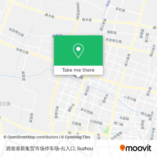 泗港港新集贸市场停车场-出入口 map