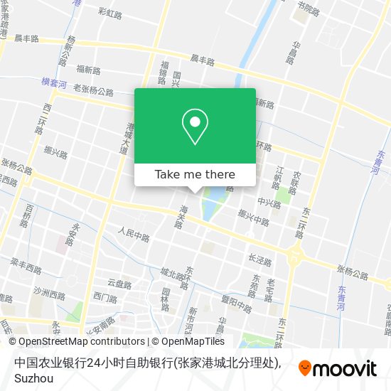 中国农业银行24小时自助银行(张家港城北分理处) map