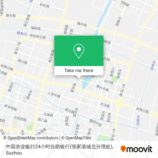 中国农业银行24小时自助银行(张家港城北分理处) map