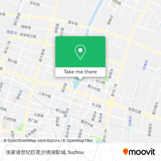 张家港世纪巨星沙洲湖影城 map