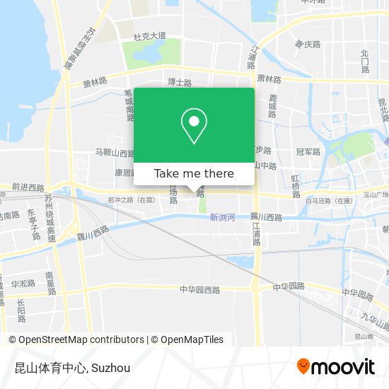 昆山体育中心 map