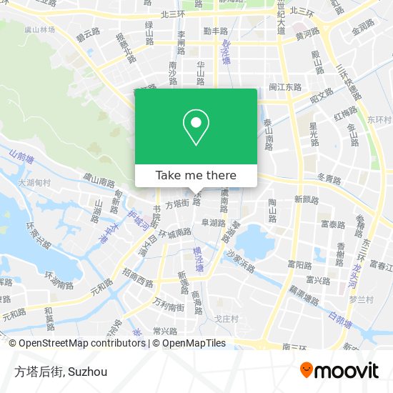 方塔后街 map