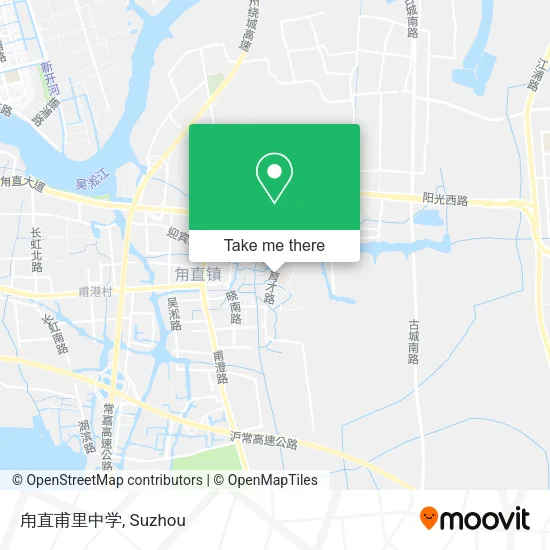 甪直甫里中学 map