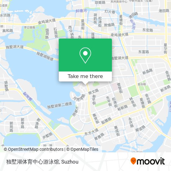 独墅湖体育中心游泳馆 map