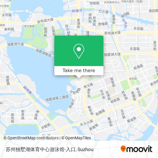 苏州独墅湖体育中心游泳馆-入口 map