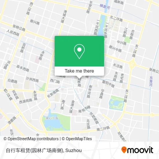 自行车租赁(园林广场南侧) map