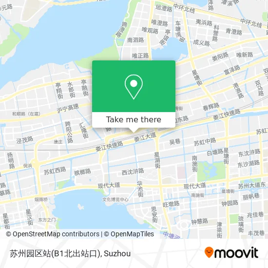 苏州园区站(B1北出站口) map