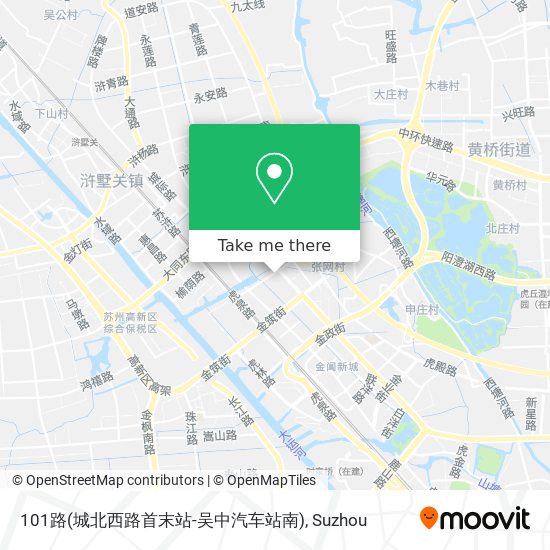 101路(城北西路首末站-吴中汽车站南) map
