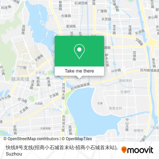 快线8号支线(招商小石城首末站-招商小石城首末站) map