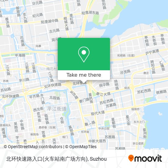 北环快速路入口(火车站南广场方向) map