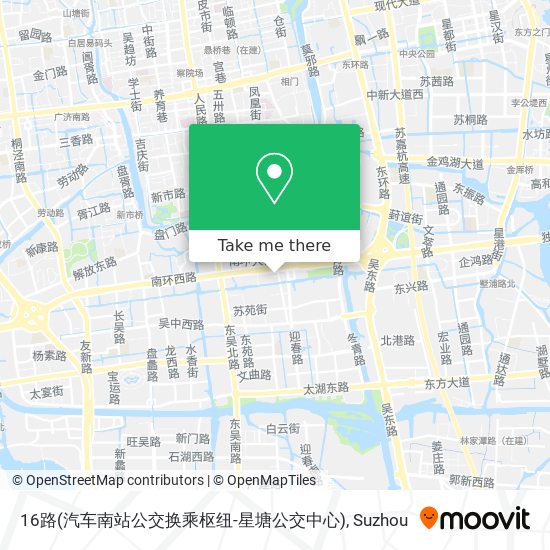 16路(汽车南站公交换乘枢纽-星塘公交中心) map
