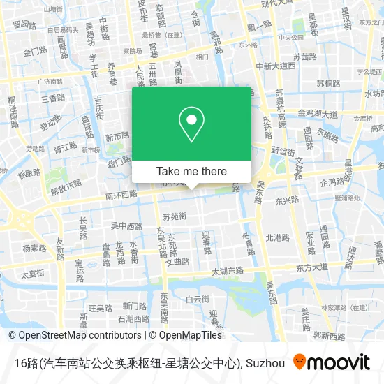 16路(汽车南站公交换乘枢纽-星塘公交中心) map