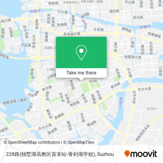 228路(独墅湖高教区首末站-青剑湖学校) map