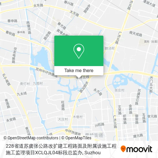 228省道苏虞张公路改扩建工程路面及附属设施工程施工监理项目XCLQJL04标段总监办 map