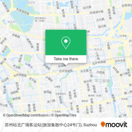 苏州站北广场客运站(旅游集散中心24号门) map