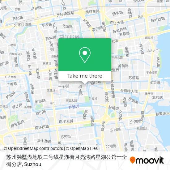 苏州独墅湖地铁二号线星湖街月亮湾路星湖公馆十全街分店 map