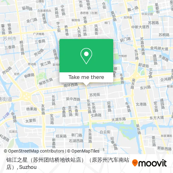 锦江之星（苏州团结桥地铁站店）（原苏州汽车南站店） map