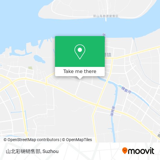 山北彩钢销售部 map