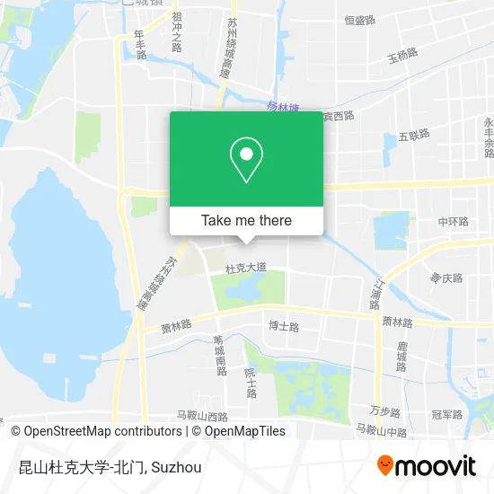 昆山杜克大学-北门 map