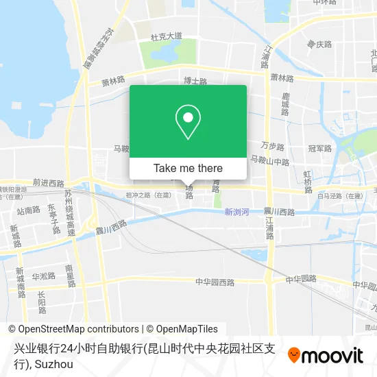 兴业银行24小时自助银行(昆山时代中央花园社区支行) map