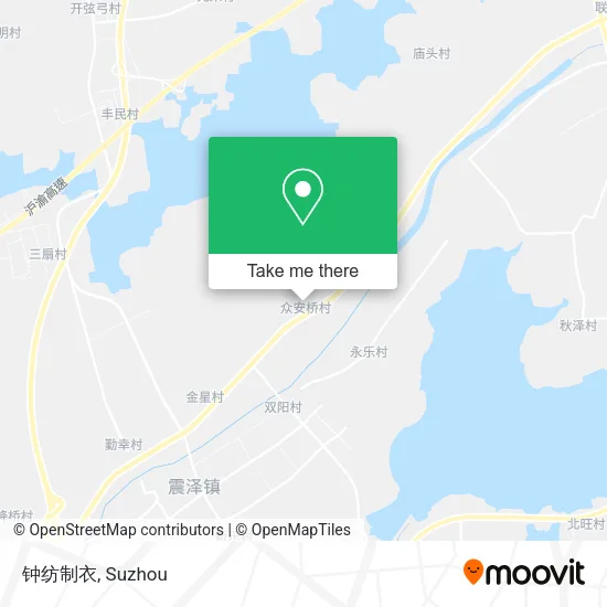 钟纺制衣 map