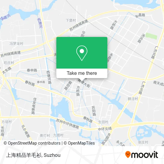 上海精品羊毛衫 map