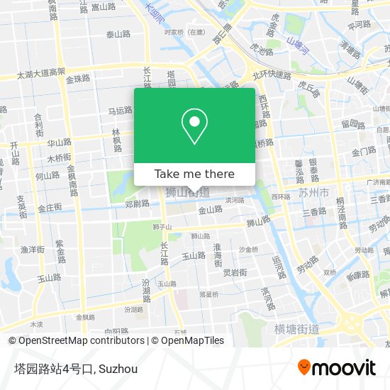 塔园路站4号口 map