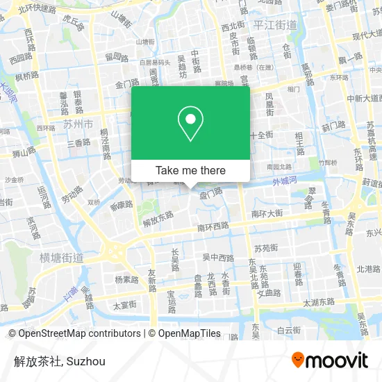 解放茶社 map