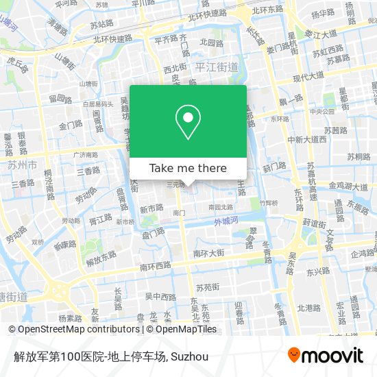 解放军第100医院-地上停车场 map