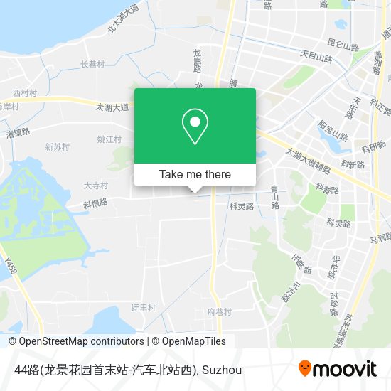 44路(龙景花园首末站-汽车北站西) map