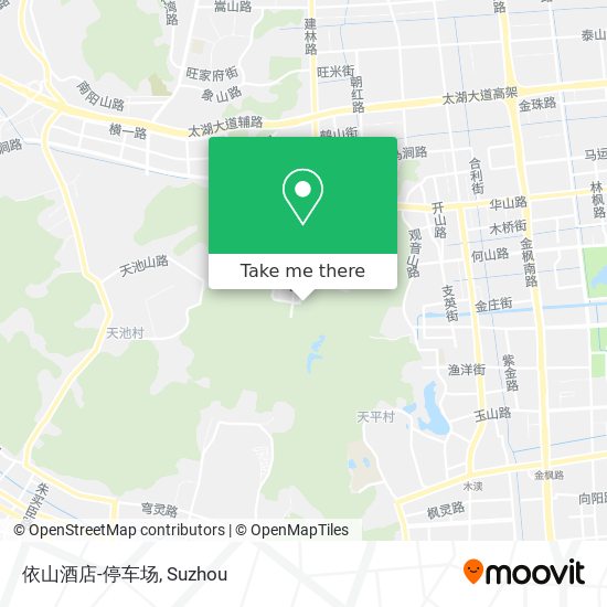 依山酒店-停车场 map