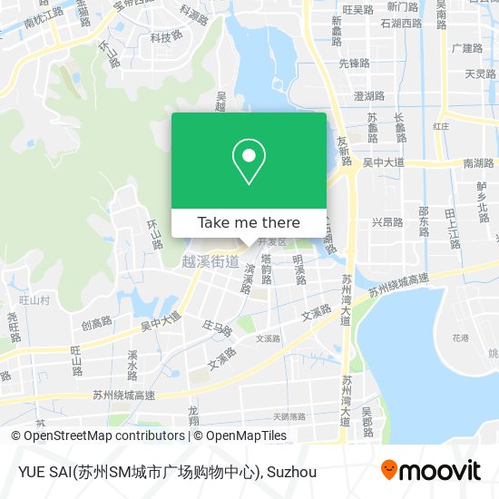 YUE SAI(苏州SM城市广场购物中心) map