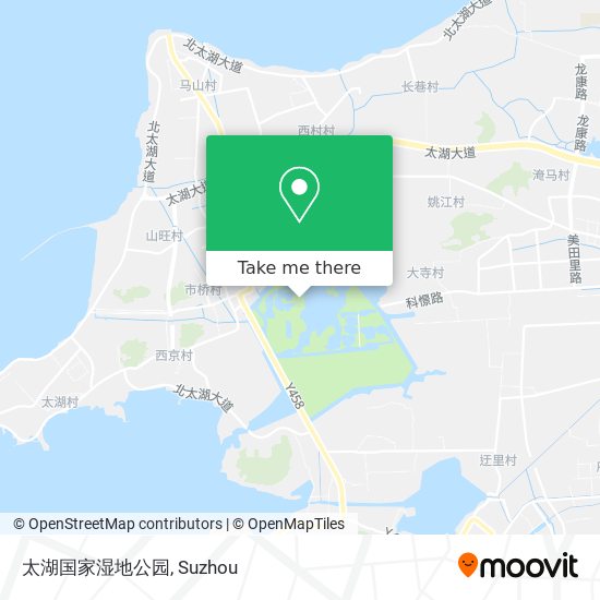 太湖国家湿地公园 map