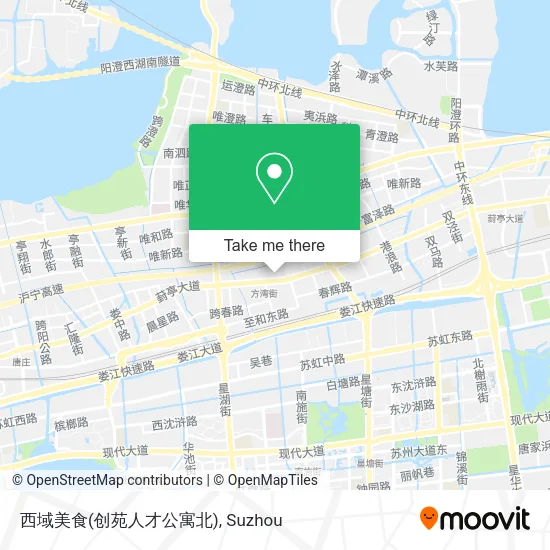 西域美食(创苑人才公寓北) map