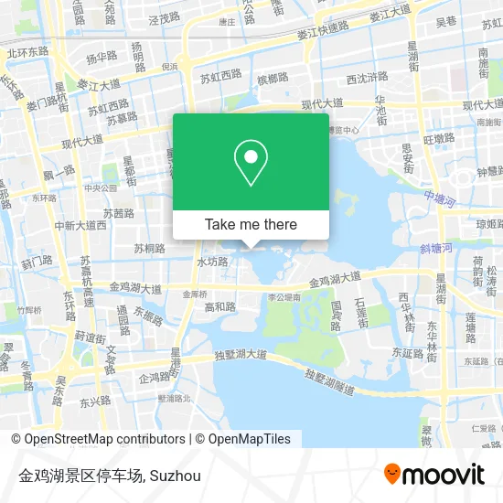 金鸡湖景区停车场 map