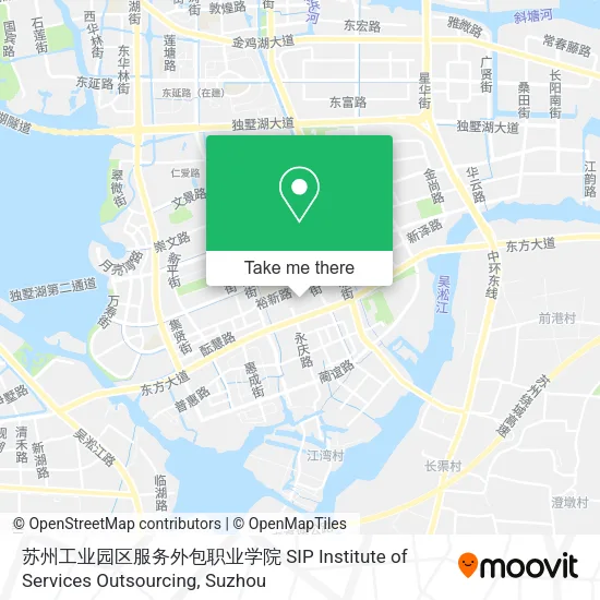 苏州工业园区服务外包职业学院 SIP Institute of Services Outsourcing map
