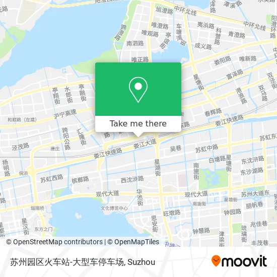 苏州园区火车站-大型车停车场 map