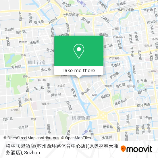 格林联盟酒店(苏州西环路体育中心店)(原奥林春天商务酒店) map