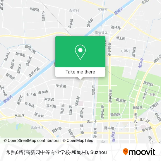 常熟6路(高新园中等专业学校-和甸村) map