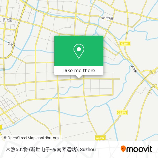 常熟602路(新世电子-东南客运站) map