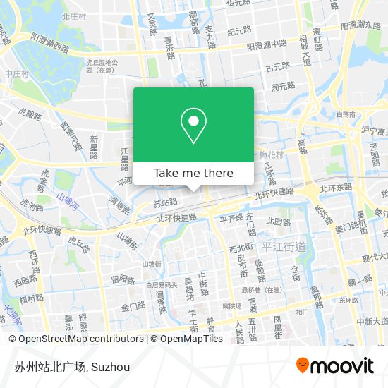 苏州站北广场 map