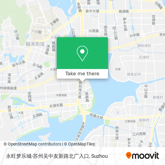 永旺梦乐城-苏州吴中友新路北广入口 map