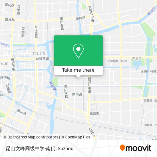昆山文峰高级中学-南门 map