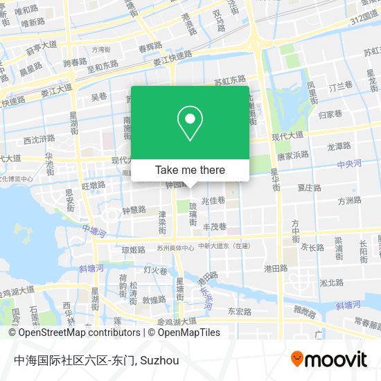 中海国际社区六区-东门 map